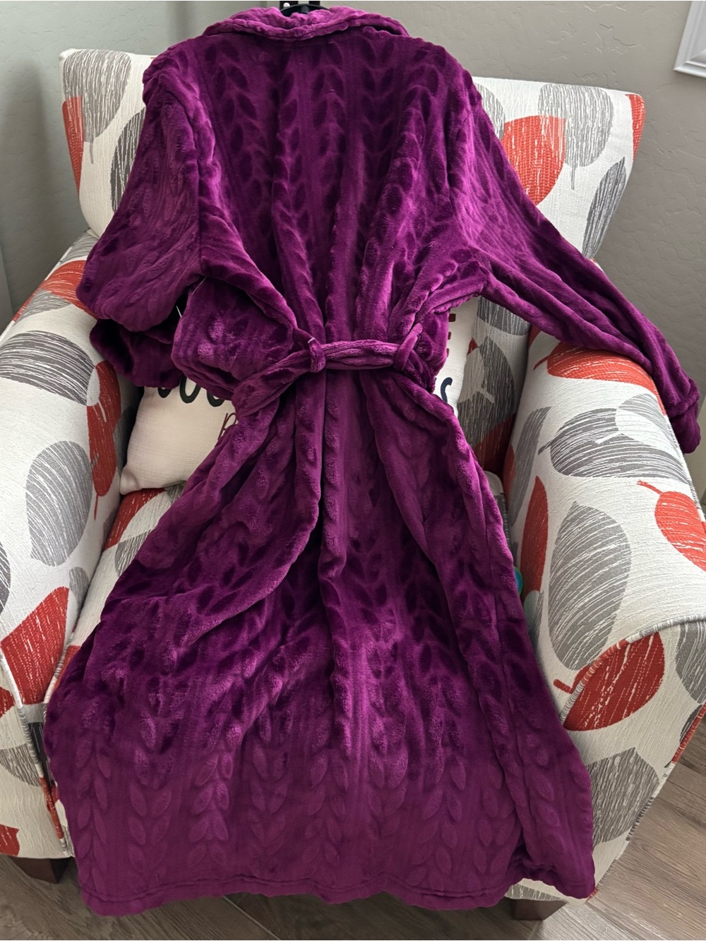 New! Plush plum purple Robe by Sonoma Goods for Life Sz XL